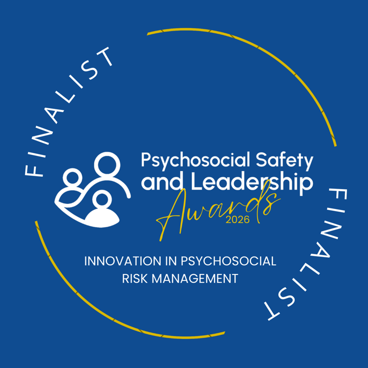 Finalist badge, Psychosocial Safety and Leadership Awards 2026